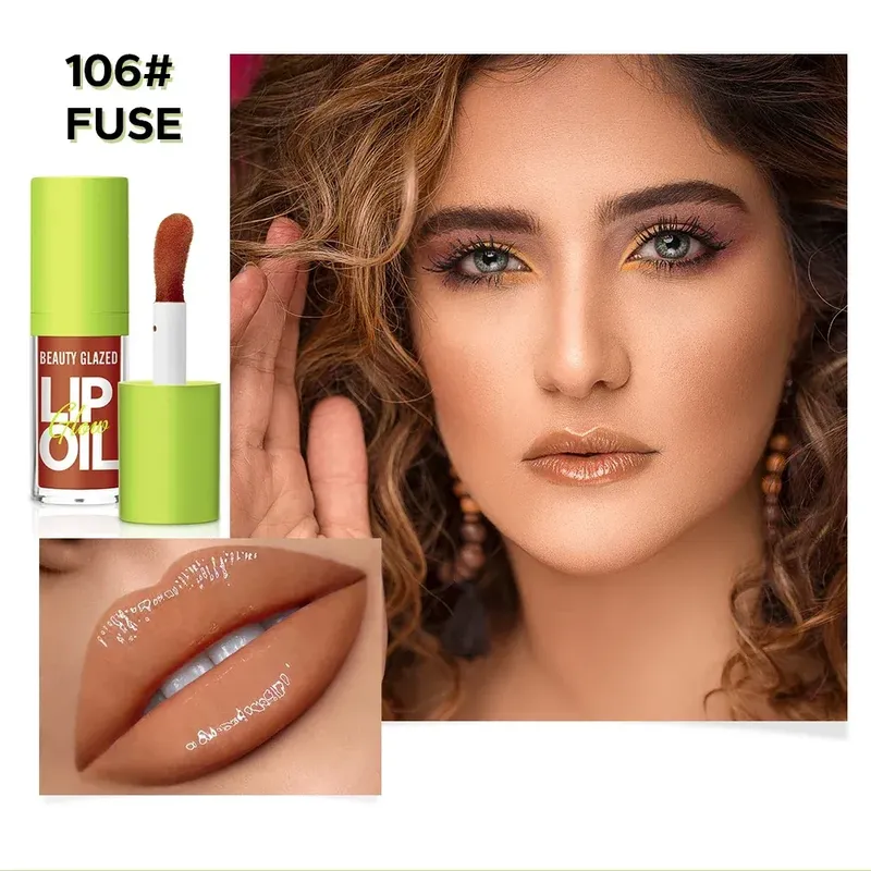 Beauty Glazed Glow Lip Oil | Moisturizing & Hydrating Lip Gloss - Image 4